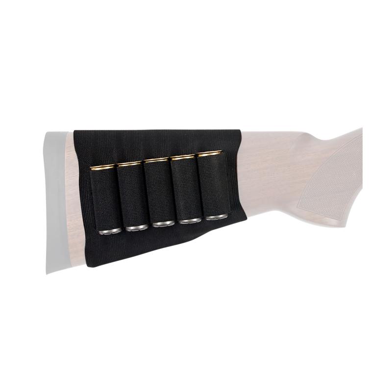 Buttstock Shotgun Shell Holder Black