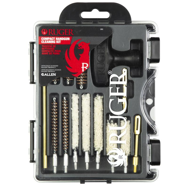 Ruger Compact Handgun Cleaning Kit, 14 Piece, 38 Special-45 ACP, Molded Case 27821