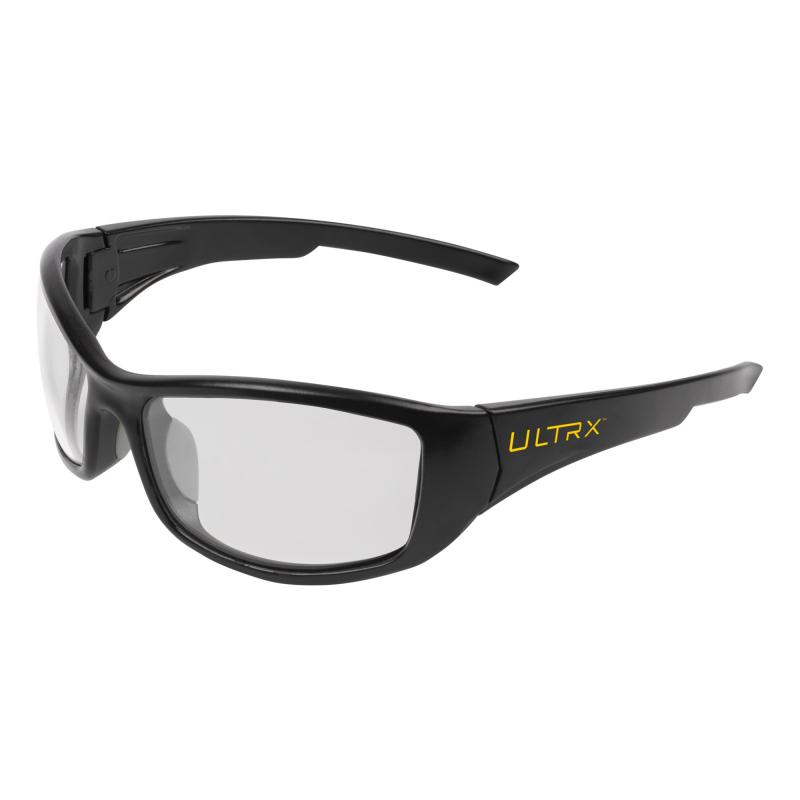 ULTRX Safety Glasses, Sync, Anti-fog/Anti-scratch, Black Frame, Clear Lens 4137