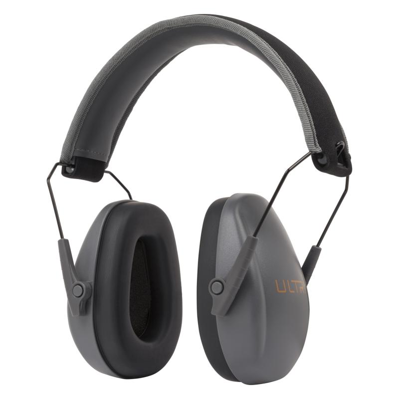 ULTRX Slim Profile Passive Muff, Earmuff, NRR 23dB, Gray 4153