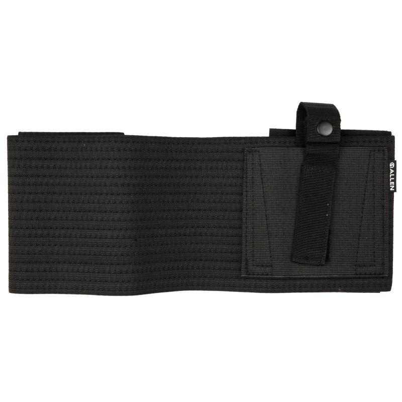 Hideout, Belly Band Holster, Fits 46"-60" Waist, Compatible with Most Concealed Carry Handguns, Ellastic and Nylon Construction, Snap Closure, Matte Finish, Black, Ambidextrous 44251