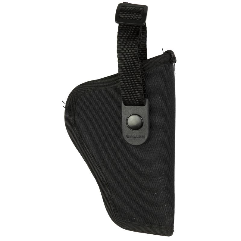 Cortez, Outside Waistband Holster, Fits Medium Frame Semi-Auto's with 3-4" Barrels, Nylon Construction, Snap Closure, Matte Finish, Black, Right Hand 44801