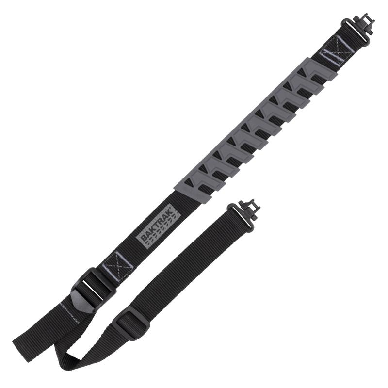 TRAK Web Sling, Molded BAKTRAK Pad, Matte Finish, Black, Includes Sling Swivels 8536