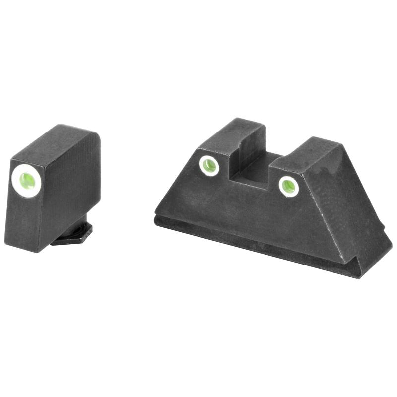 Classic Tritium Night Sights For Glock All Models Suppressor Set Green Front Green Rear