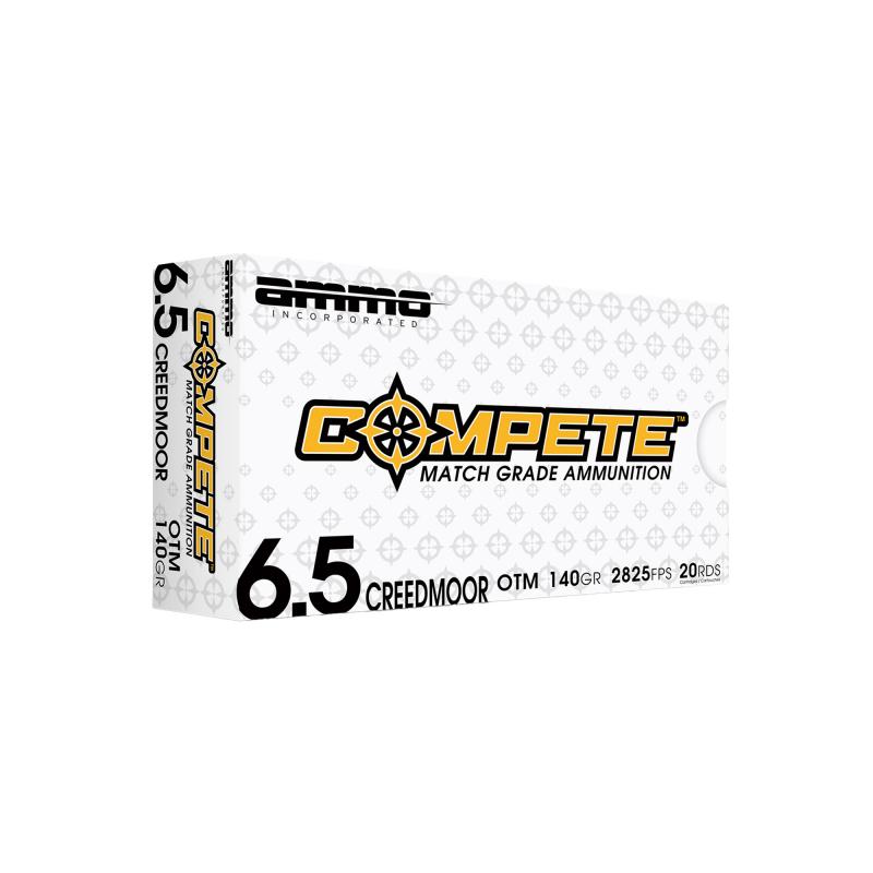 Compete, 6.5 Creedmoor, 140 Grain, Open Tip Match Bullet, 20 Round Box 65CM140-OTM-A20