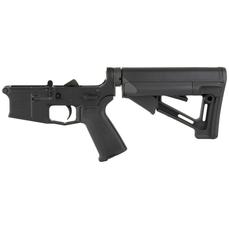 M4E1, Complete Lower Receiver, Semi-automatic, 223 Remington/556NATO, Magpul STR Stock, Magpul MOE Grip, Anodized, Black APAR600103