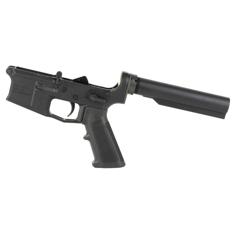 M4E1, Complete Lower Receiver, Semi-automatic, 223 Remington/556NATO, No Stock, A2 Grip, Anodized, Black APAR600112