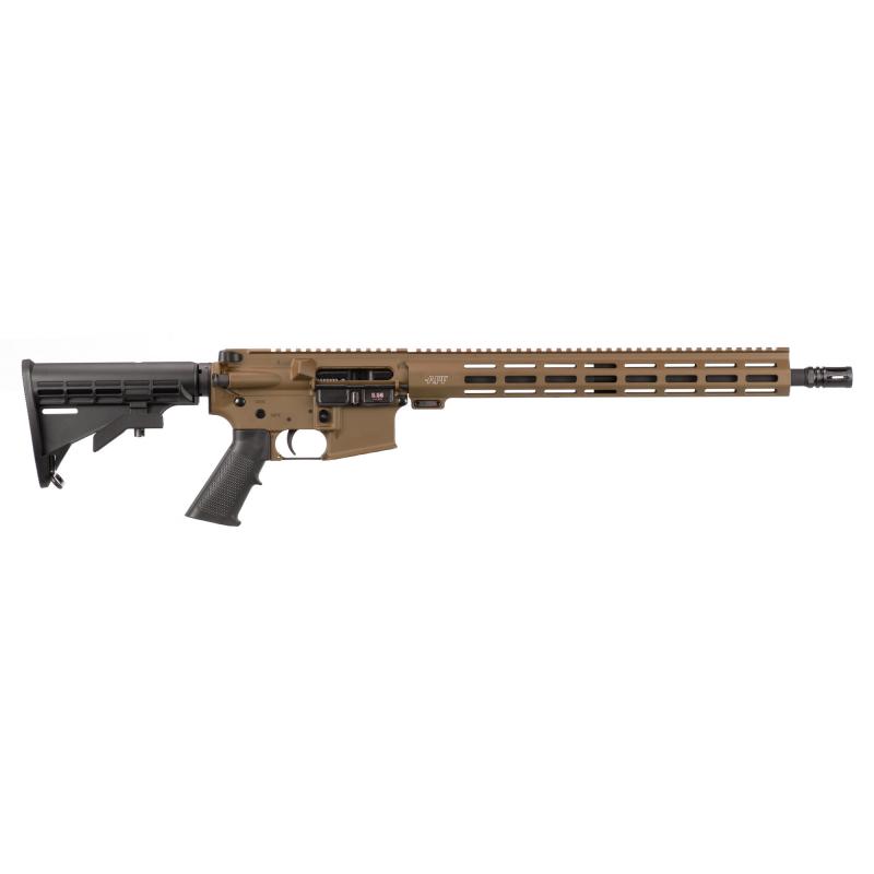 Guardian, Semi-Automatic Rifle, AR, 556 NATO/223 Remington, 16" 4150 Barrel, 15" MLOK Handguard, Cerakote Finish, Burnt Bronze, Polymer Grip, APF M4 Stock, 1 Magazine, 30 Rounds RI282BB