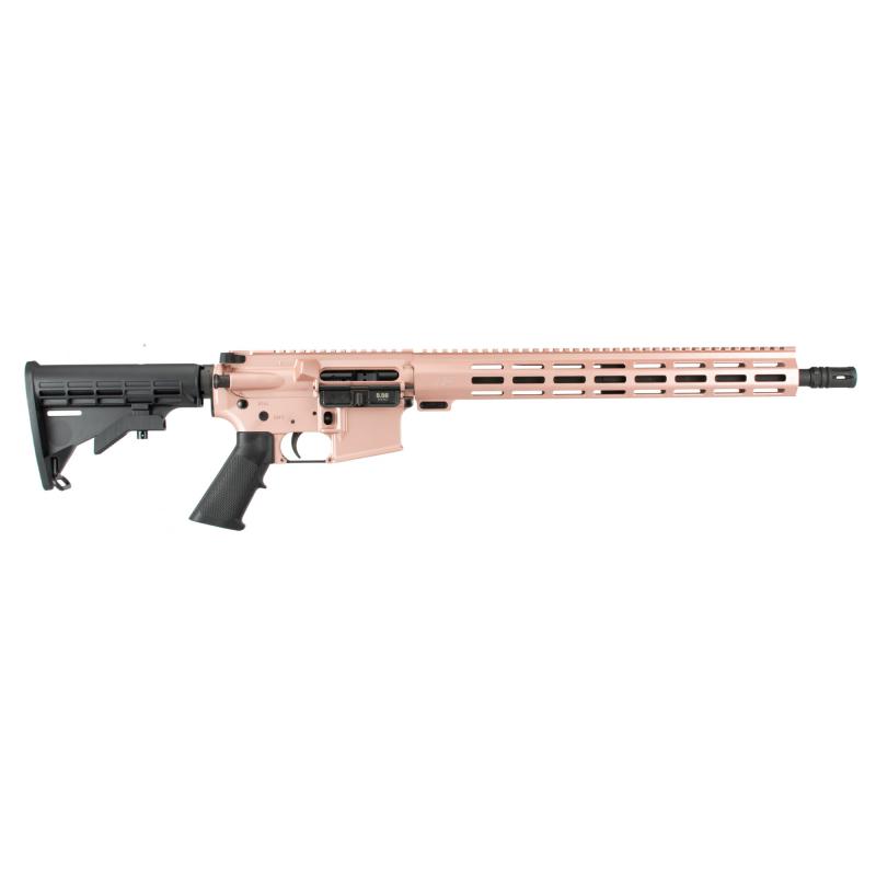 Guardian, Semi-Automatic Rifle, AR, 556 NATO/223 Remington, 16" 4150 Barrel, 15" MLOK Handguard, Cerakote Finish, Rose Gold, Polymer Grip, APF M4 Stock, 1 Magazine, 30 Rounds RI282RG