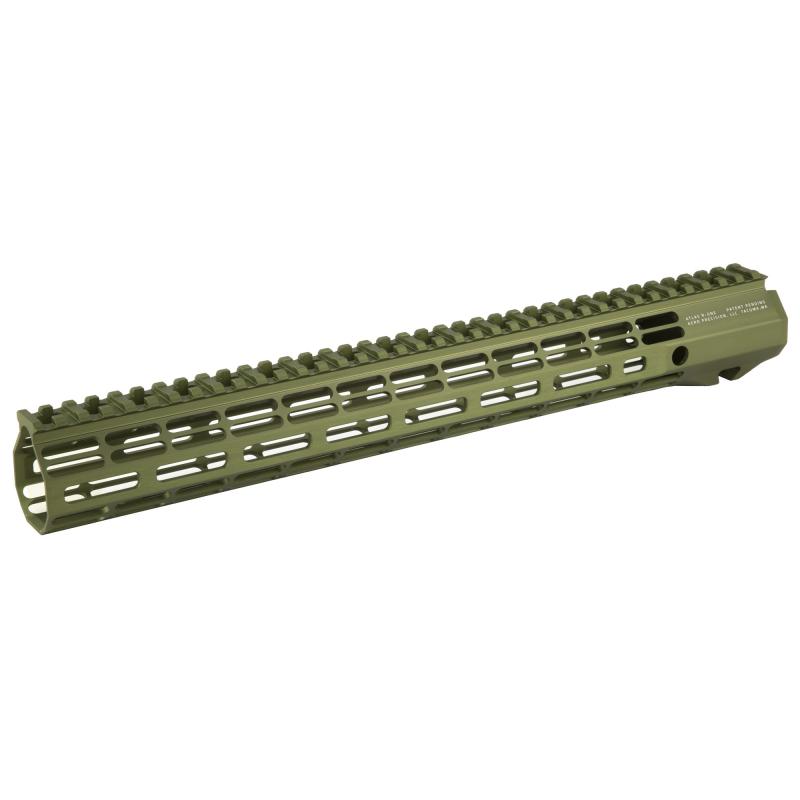 Atlas R-One, M-LOK, Handguard, 15", Anodized Finish, Olive Drab Green, Fits AR15 Rifles APRA501178A