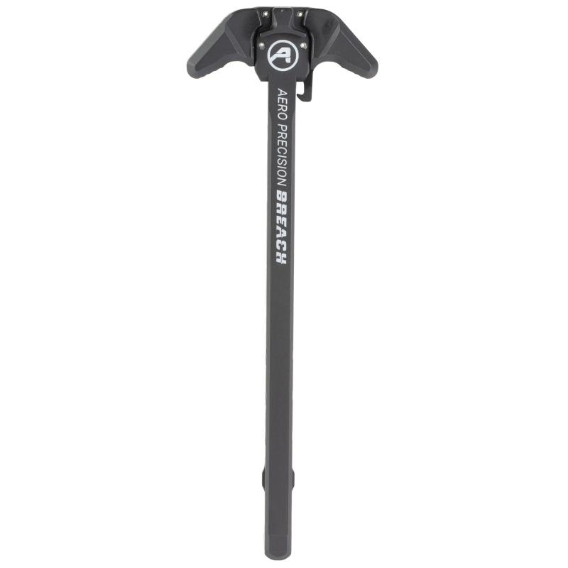 BREACH, AR-10 Charging Handle, Ambidextrous, Large Lever, Gas Deflection Shelf, Anodized Finish, Black APRA700301C