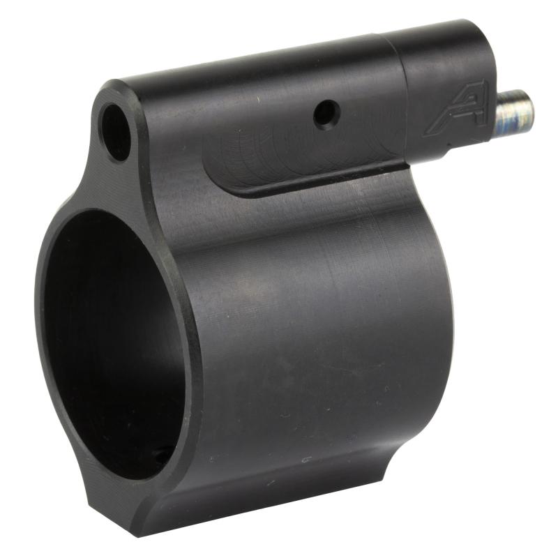 Low Profile Adjustable Gas Block, Fits AR15 with 0.875" Barrel, Nitride Finish, Black APRH101615C