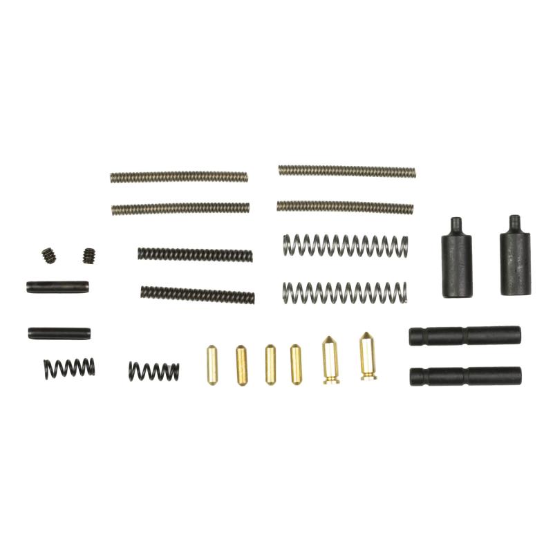 Fix it Kit, Includes Takedown Pin Detent (4), Takedown Pin Spring (4), Bolt Catch Roll Pin (2), Trigger/Hammer Pin (2), Safety Selector Spring (2), Safety Selector Detent (2), Buffer Retainer (2), Buffer Retainer Spring (2), Disconnector Spring (2), and
