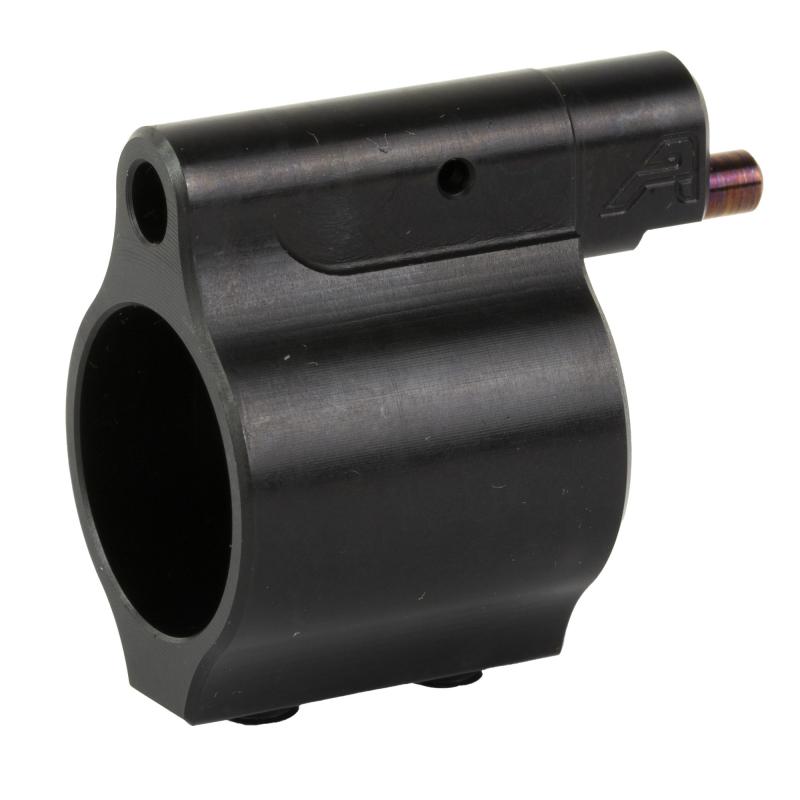 Low Profile Adjustable Gas Block, Fits AR15 with 0.750" Barrel, Nitride Finish, Black APRH101676C