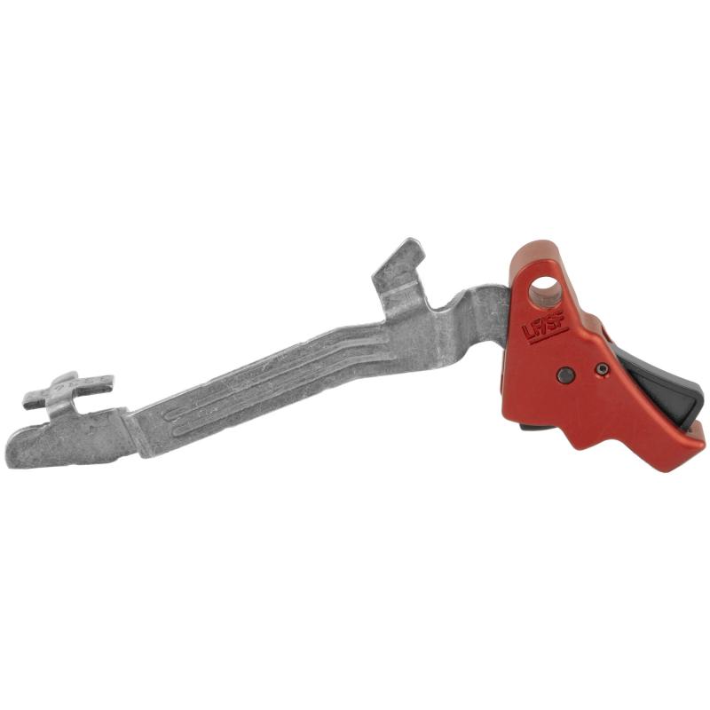 Action Enhancement Trigger w/ Trigger Bar for Slim Frame Glock Pistols, Fits 43/43x,48, Red, Includes Apex Performance Connector 102-157