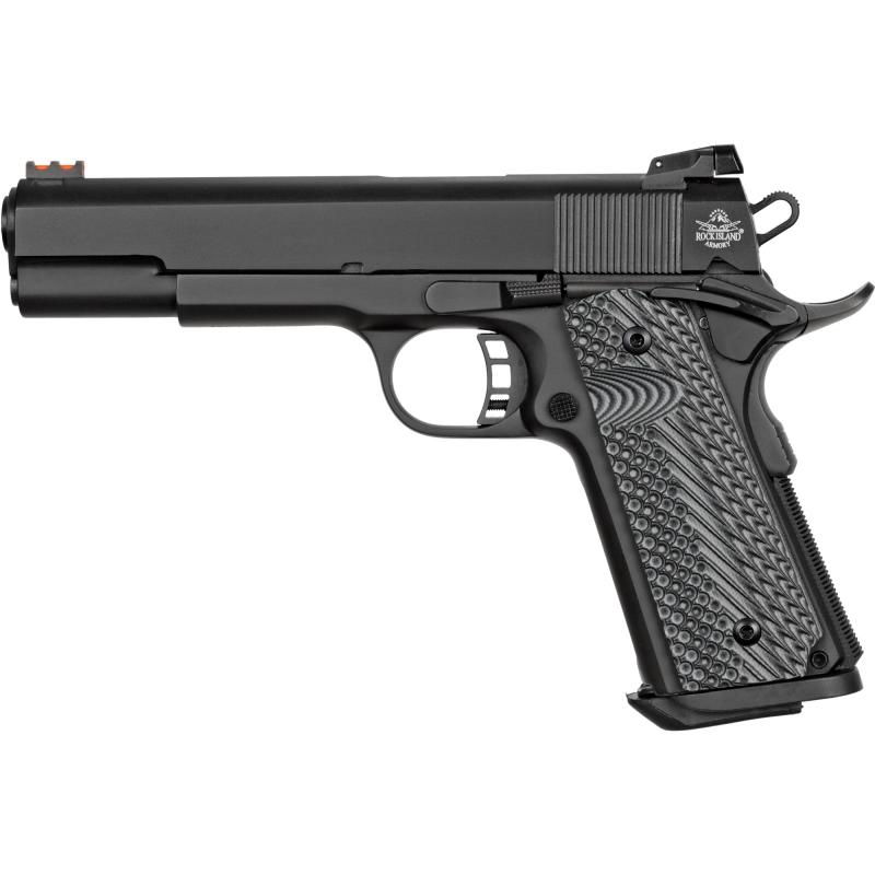 ROCK Ultra .45 ACP 5 Inch Barrel Adjustable Dovetailed Rear Sight Fiber Optic Front Sight G10 Grips Parkerized 8 Round