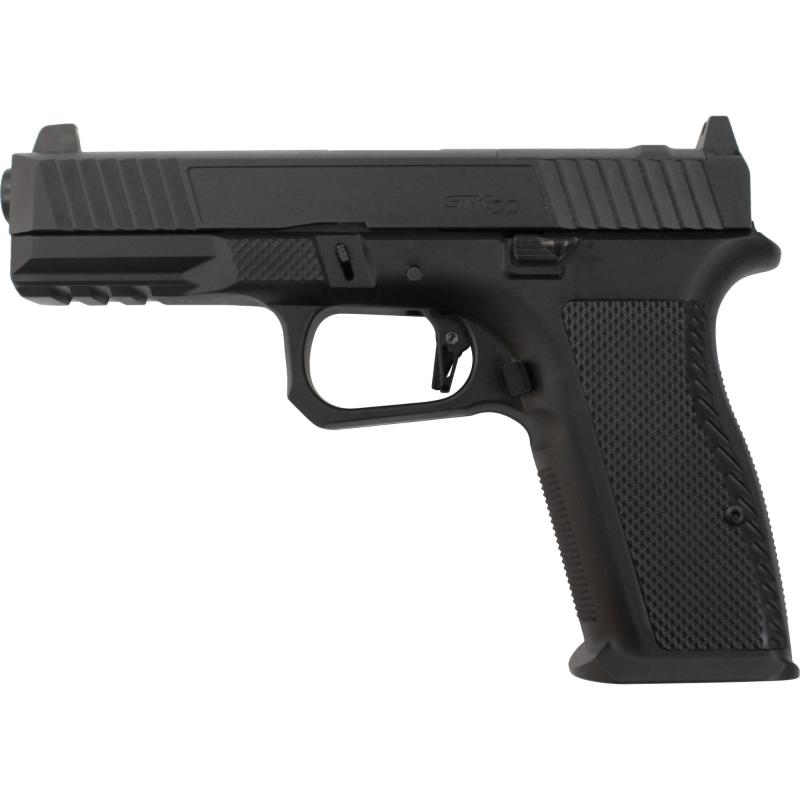 STK100 Ultra, Semi-automatic, Striker Fired, Full Size, Aluminum Frame Pistol, 4.5" Barrel, PECVD Finish, Black, G10 Grip, Fixed Sights, 17 Rounds, 2 Magazines 57113