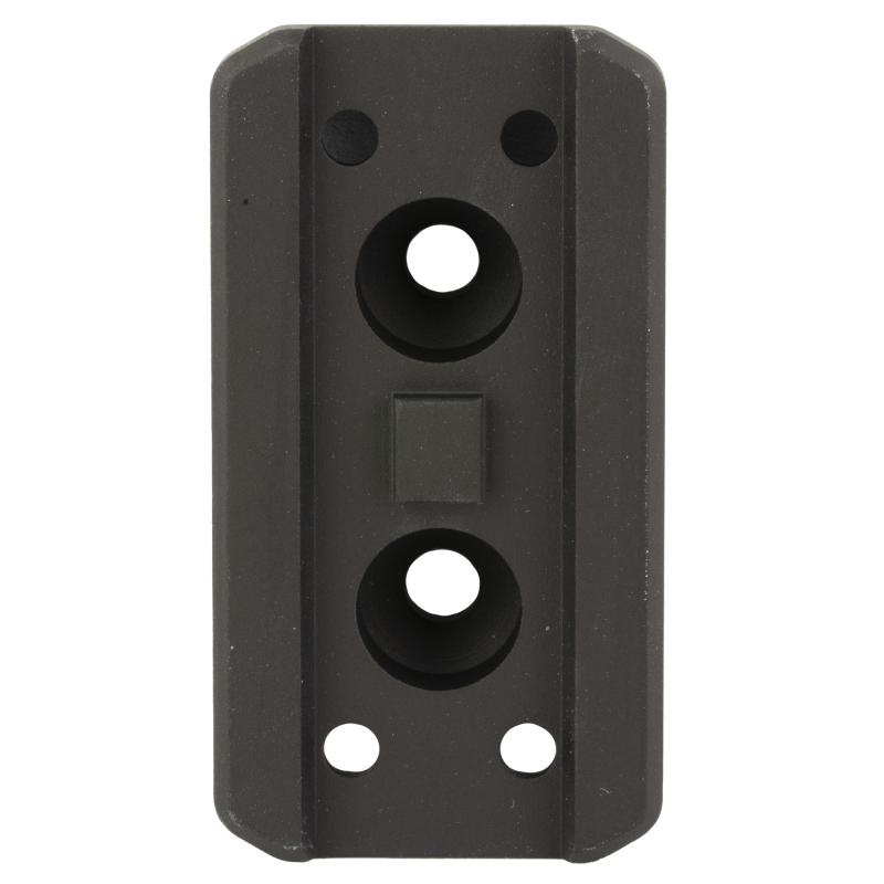 Optic Plate, Tall Height, Anodized Finish, Black, Fits Arisaka Offset Optic Mount, For Aimpoint Micro T1/T2/H1/H2, SIG Romeo 4, 5 (not 5X), Holosun HS403 (not A), HS503, HS515, HS530, Vortex Crossfire OOM-P11