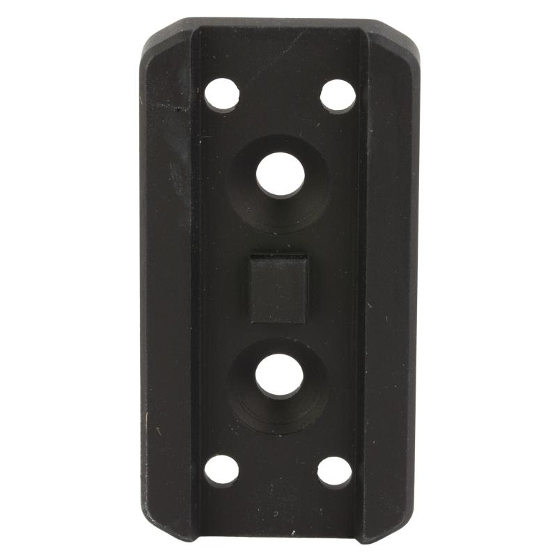 Optic Plate, Anodized Finish, Black, Fits Arisaka Offset Optic Mount, For Aimpoint Micro T1/T2/H1/H2, SIG Romeo 4, 5 (not 5X), Holosun HS403 (not A), HS503, HS515, HS530, Vortex Crossfire OOM-P5