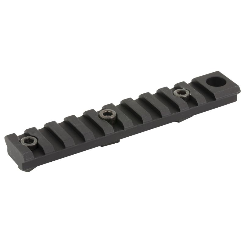 Rail Slider, Picatinny Rail M-Lok, 3 Slot, Fits M-LOK, Integrated QD Mount, Anodized Finish, Black RS-RAIL-3M