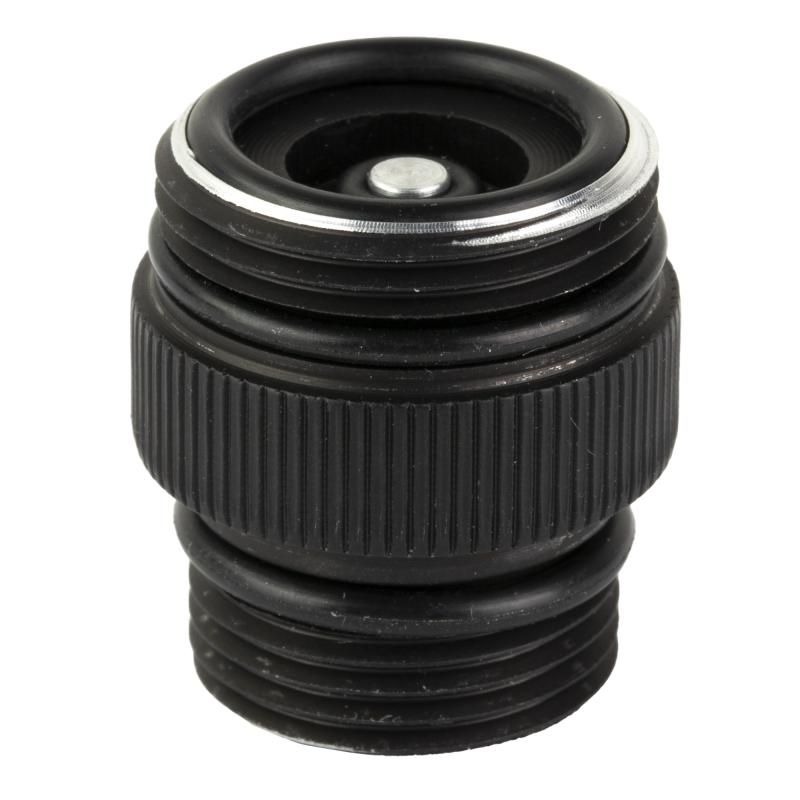 Tailcap Adapter, Fits Rail Mounted Streamlight ProTac 1/2, Anodized Finish, Black, Allows Use of SureFire Tailcaps on Rail Mounted Streamlight ProTac 1/2 TA-RM12