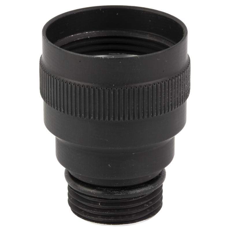 Tailcap Adapter, Fits Rail Mounted Streamlight ProTac HL-X, Anodized Finish, Black, Allows Use of SureFire Tailcaps on Rail Mounted Streamlight ProTac HL-X TA-RMHLX