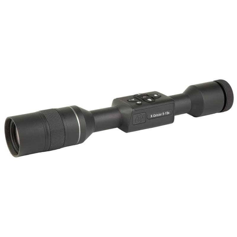 X-Celsior, Night/Day Rifle Scope, 5-15X Magnification, 15mm Objective, Multiple Reticle, 30mm Main Tube, Matte Finish, Black, Includes Battery Charger, Scope Rings, and Infared Illuminator DGWSXC515NV