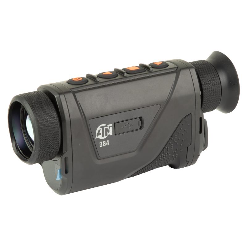 BlazeHunter Pro 335, Thermal Monocular with Laser Range Finder, 4-32X Magnification, 35mm Objective, 384x288 Sensor, Matte Finish, Black, Includes Battery, Charger, and Pouch TIMNBLH335LRF