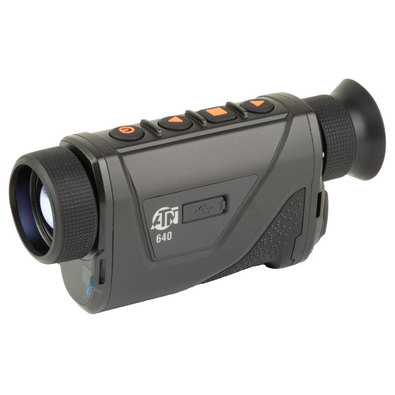 BlazeHunter Pro 635, Thermal Monocular with Laser Range Finder, 2.5-20X Magnification, 35mm Objective, 640x512 Sensor, Matte Finish, Black, Includes Battery, Charger, and Pouch TIMNBLH635LRF