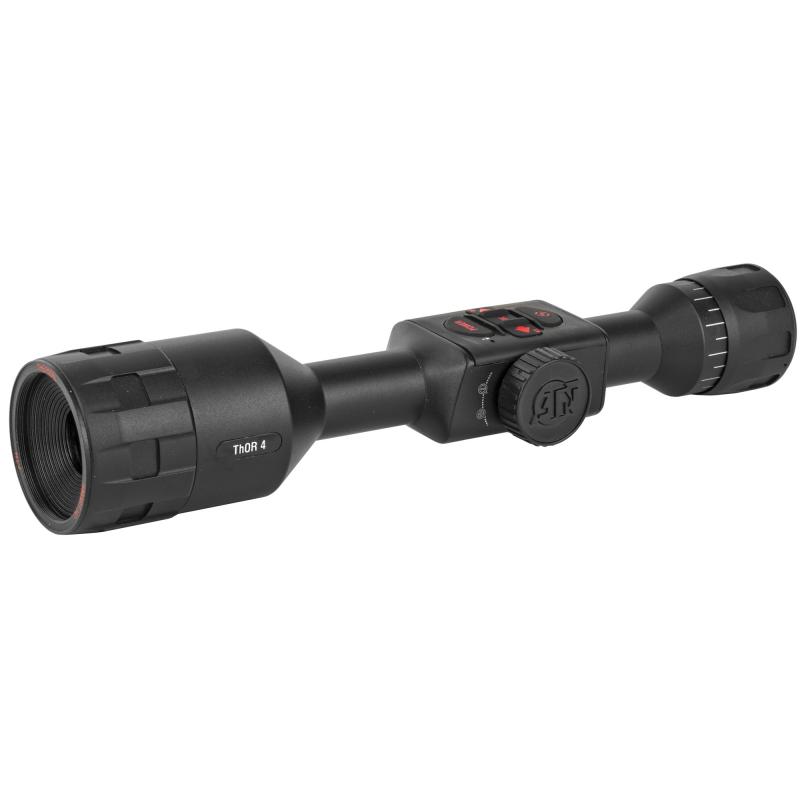 THOR 4 384, Thermal Rifle Scope, 2-8X, 384x288, 5 Different Reticles In Red/Green/Blue/White/Black, Full HD Video Record, WiFi, GPS, Smooth Zoom and Smartphone With iOS or Android, Black Finish, Batteries Included TIWST4382A