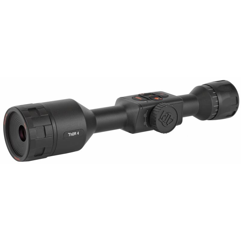 THOR 4 640, Thermal Rifle Scope, 1-10X, 640x480, 5 Different Reticles In Red/Green/Blue/White/Black, Full HD Video Record, WiFi, GPS, Smooth Zoom and Smartphone With iOS or Android, Black Finish, Batteries Included TIWST4641A