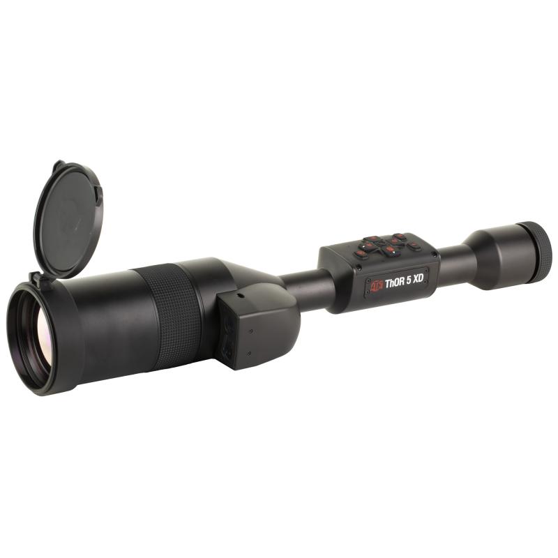 THOR 5 XD LRF, Thermal Rifle Scope, 4-40X100MM, 30MM Main Tube, 1280x1024 Sensor Resolution, Multiple Reticles, Matte Finish, Black, Integrated Laser Range Finder TIWST51210LRF