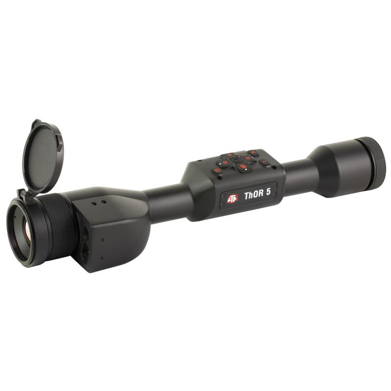 THOR 5 LRF, Thermal Rifle Scope, 3-24X35MM, 30MM Main Tube, 640x480 Sensor Resolution, Multiple Reticles, Matte Finish, Black, Integrated Laser Range Finder TIWST5635LRF