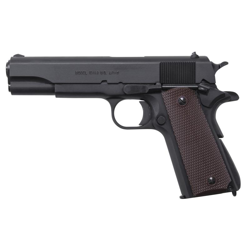 1911, Semi-automatic, 9MM, 5", Steel, Black, Plastic Grips, 9 Rounds 1911BKO9