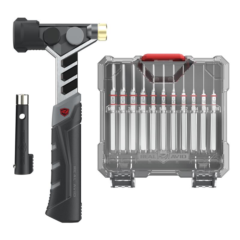 Armorers Master Hammer and Accu-Punch Standard Pin Punch Set, Includes Case AVAMHAPS
