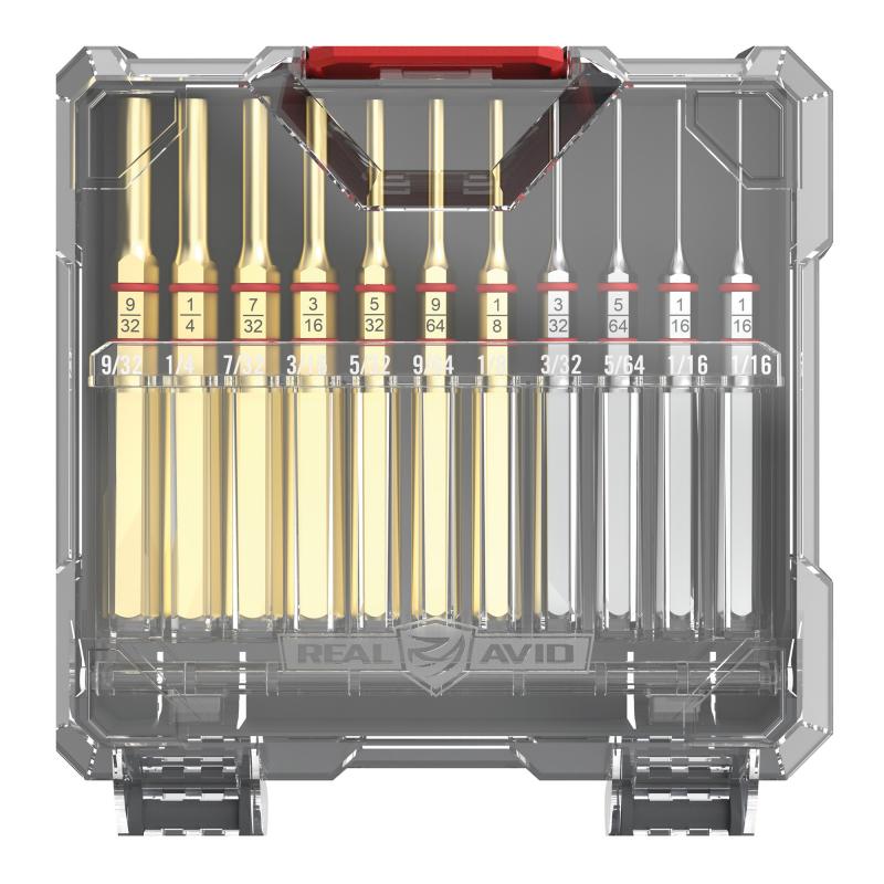 Accu-Punch, 11 Piece Punch Set (7 Brass/4 Steel), Includes Case AVAPK-B