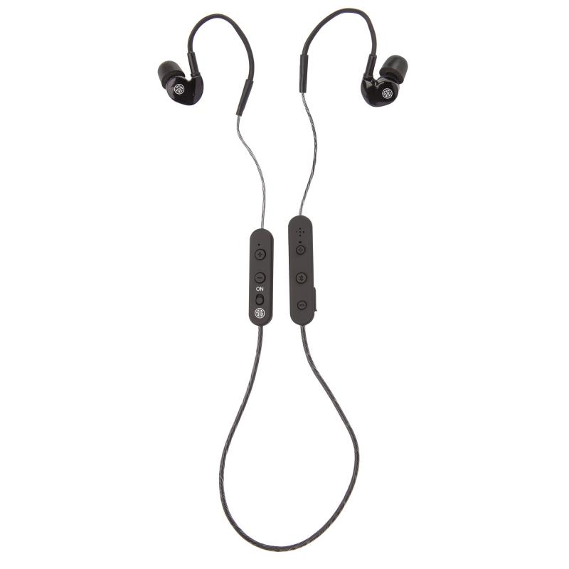 SIG GS Extreme 2.0, Tactical Earbuds with Bluetooth and Lanyard, Matte Finish, Black, Includes Carry Case, USB-C Charging Cable, T-shirt/Hat Clip, Wind Filter Disc, Ear Tips GS-XSIG