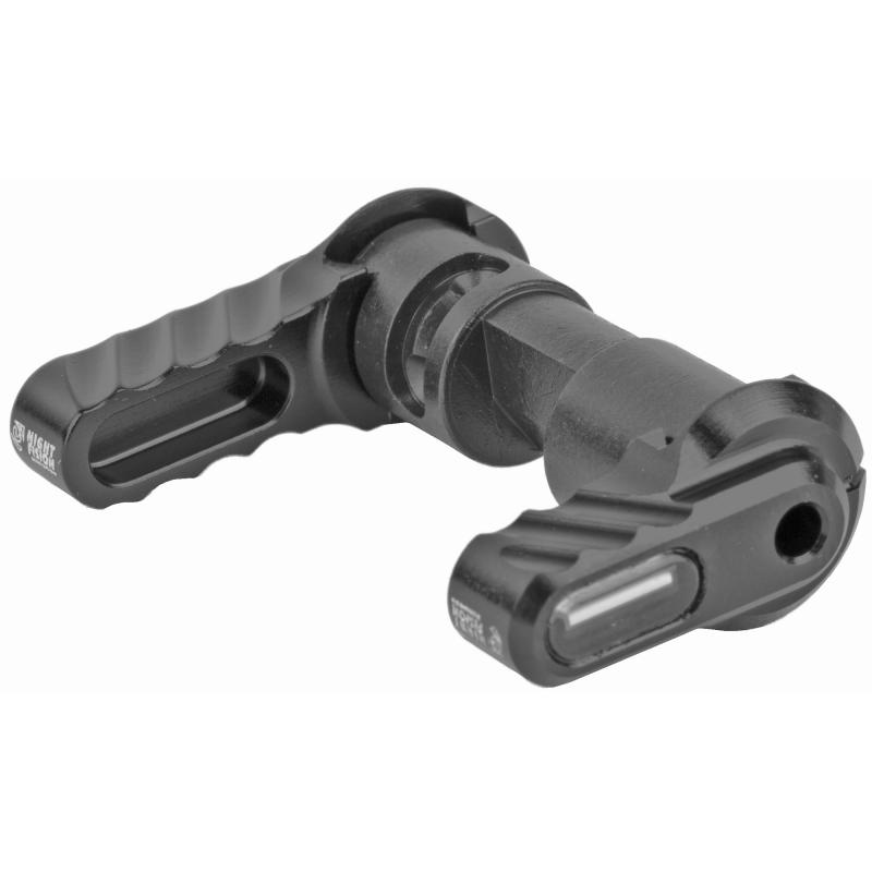 Bad-Ass Nite Ambidextrous Safety Selector, Aluminum Standard And Short Levers With Tritium Inserts, Black Finish BAD-ASS-NITE