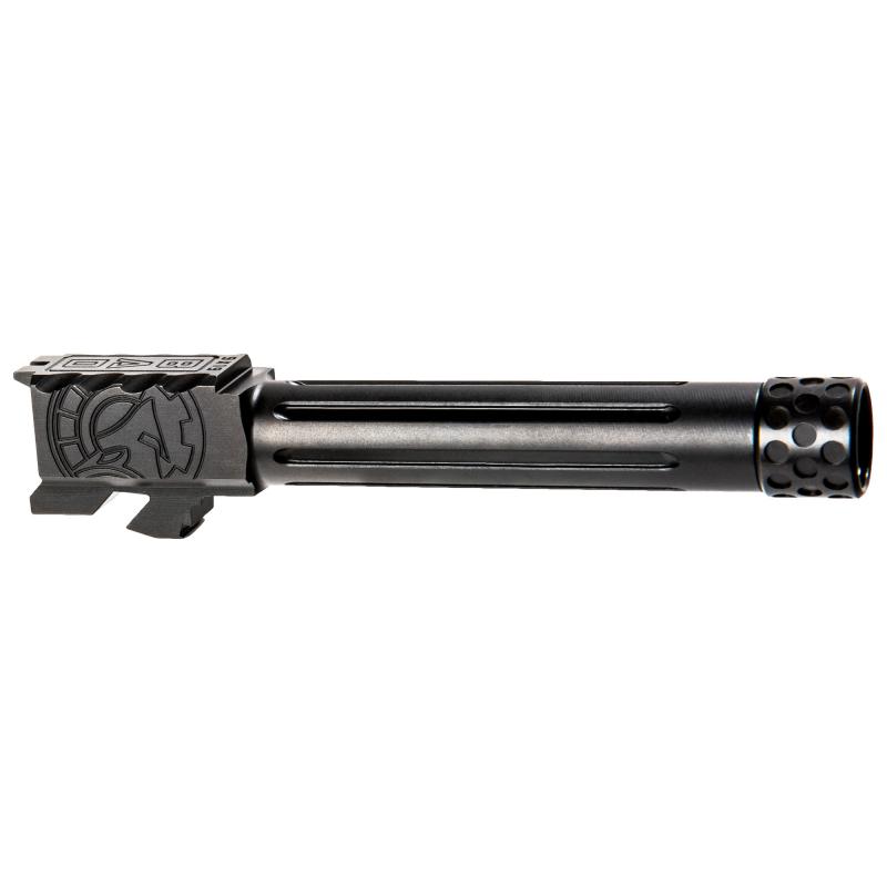 ONE:1 Barrel, Fits Glock 19, 9mm, Threaded and Fluted, Black Finish 100-029-385