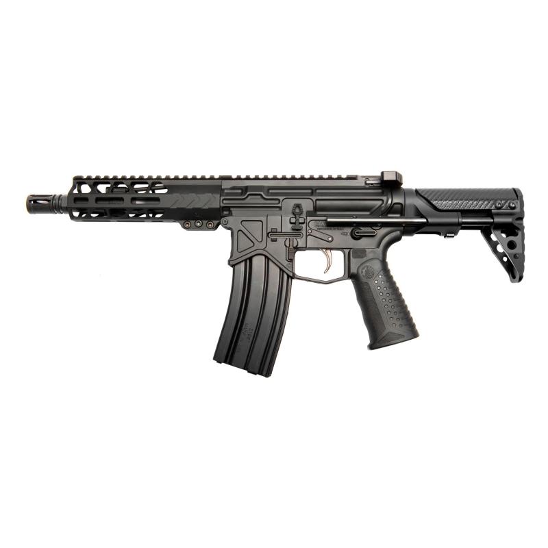 Silent Professional, Semi-automatic Rifel, SBR, 300 Blackout, 7.5" Barrel, Anodized Finished, Gray, Polymer Grip, PDW Stock, 1 Magazine, Hardcase, 30 Rounds SP-001