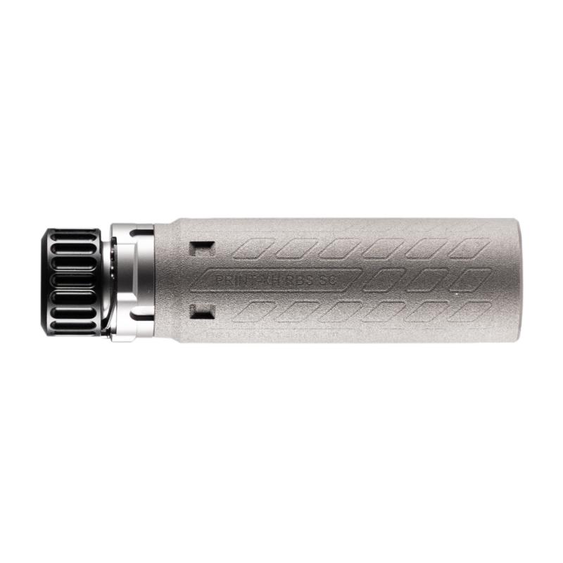 556 Print-XH RBS SC (Ti) | B&T Rotex / Surefire SOCOM QD Adapter, Hub/Bravo Compatible, 8.5oz, 5" x 1.7" Dia, 3D printed Titanium with 718 Inconel Blast Baffle