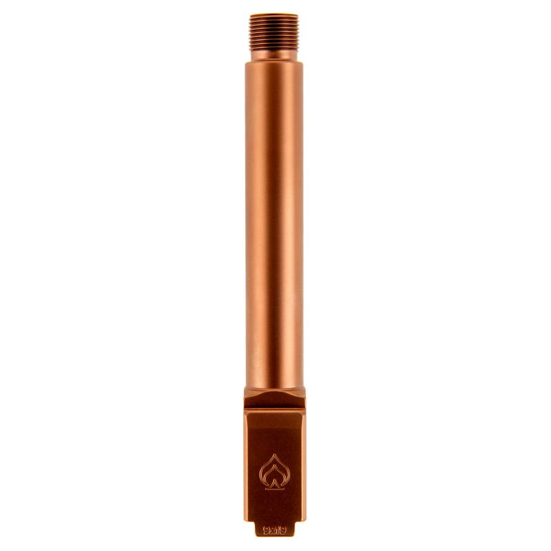 Premium Series, 9MM, 5" Threaded Barrel, 1/2x28, For Glock 17 Gen 5, Copper BAPSG175T1R