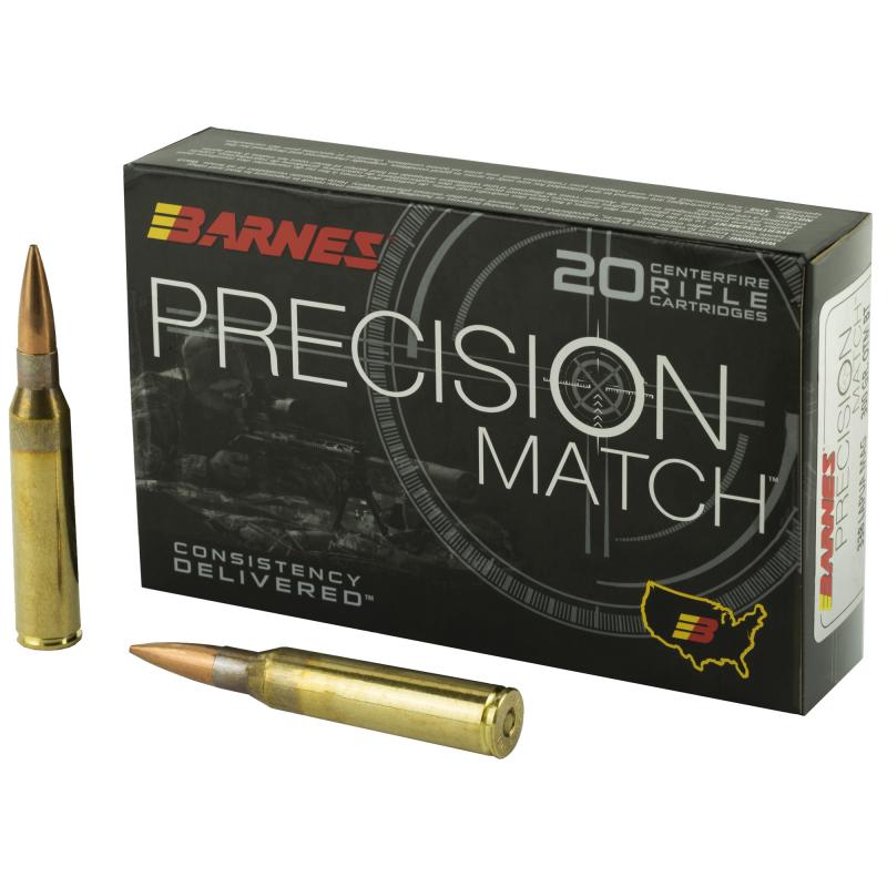 Precision Match, 338 Lapua, 300 Grain, Open Tip Match Boat Tail BB338LMM1