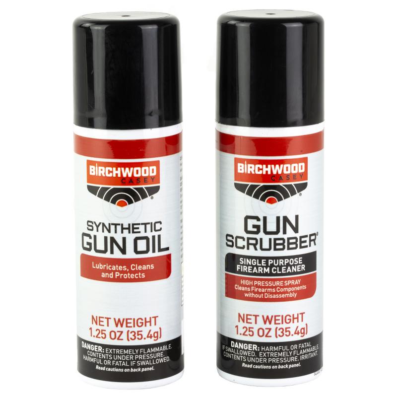 Gun Scrubber/Synthetic Gun Oil Aerosol Combo 2-Pack 1.25 Ounce Aerosol Cans