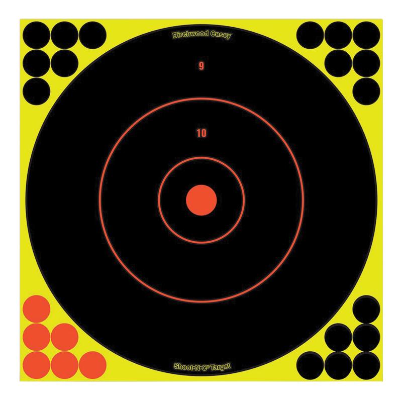 Shoot-N-C 12 Inch Round Bullseye 5 Targets 120 Pasters