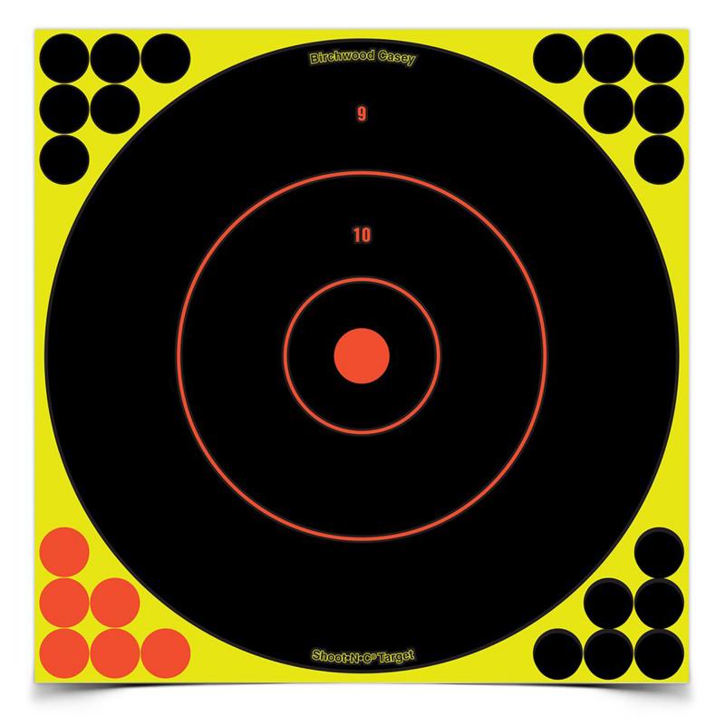 Shoot-N-C 12 Inch Round Bullseye 12 Targets 288 Pasters