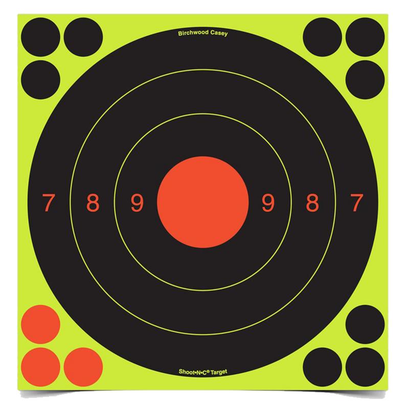 Shoot-N-C Target, Self-Adhesive 25/50 Meter, 20cm, 6 Targets 34081