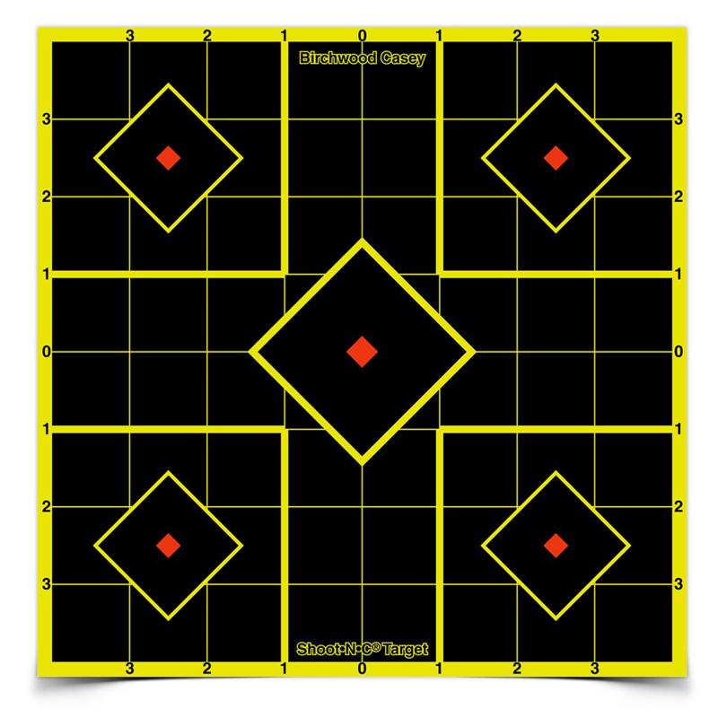 Shoot-N-C Sight-In Targets 8 Inch 15 Targets 36 Pasters
