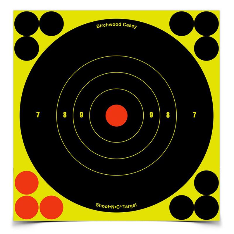 Shoot-N-C 6 Inch Round Bullseye 60 Targets 720 Pasters