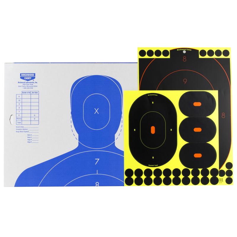 Shoot-N-C Silhouette Target Kit 23x35 Inch With Replacement Targets/Ovals/Pasters